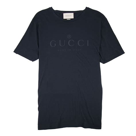 gucci t shirt blue|navy blue gucci shirt.